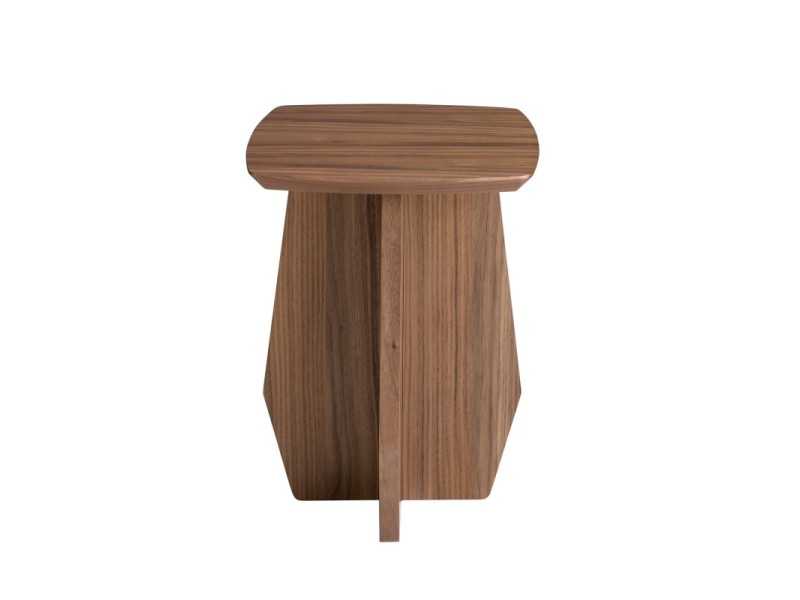 Square walnut side table - ARIEL