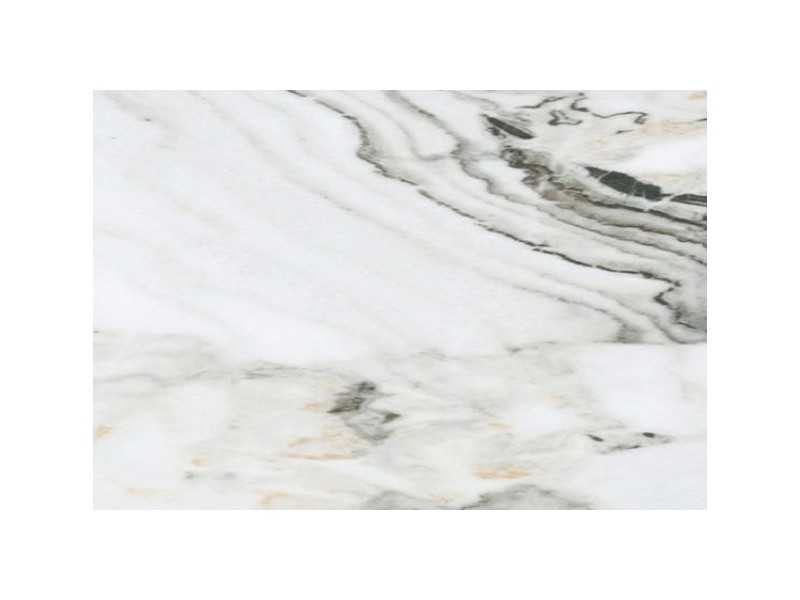 Mesa auxiliar redonda en roble con tapa de mármol porcelánico -COSETTE