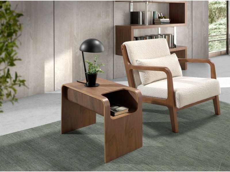 Table d'appoint en noyer - VARENNA
