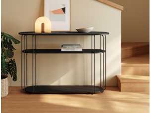 Console design avec structure en acier inoxydable laqué - LIGNES 2