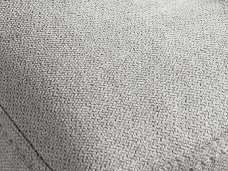 Banquette tapissé en tissu avec structure en noyer - ALDO