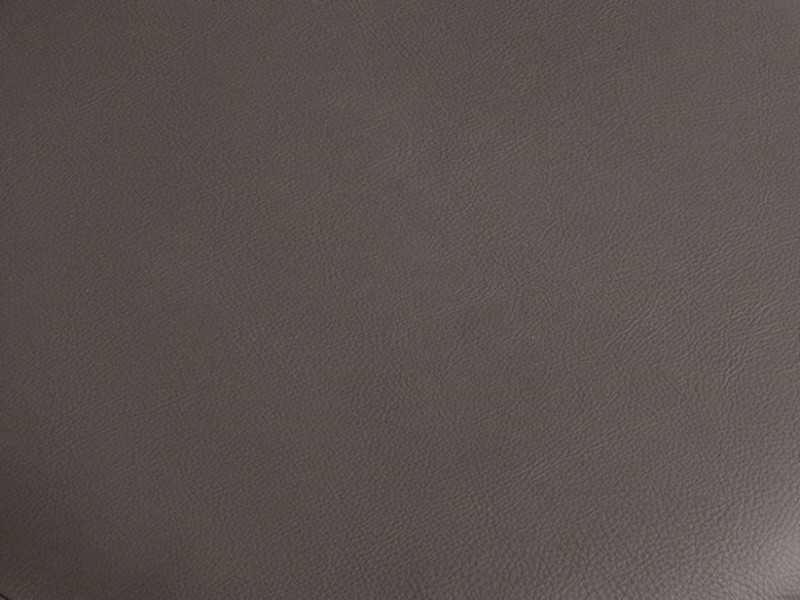 Pouf de diseño tapizado en piel sintética y base lacada negro brillo - ANEESA