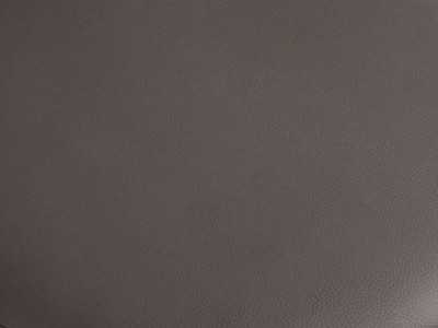 Designer pouf upholstered in synthetic leather and glossy black lacquered base - ANEESA
