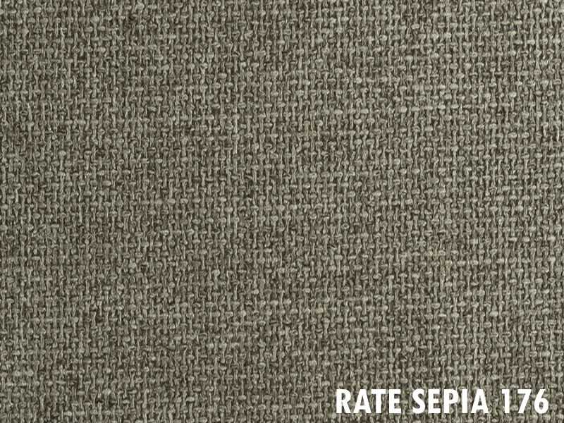 Pouf rond tapissé avec structure et plateau en inox - AMIENS RD
