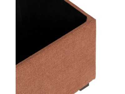 Ensemble de 2 banquettes- coffre tapissé de tissu tuile - ÁNCORA TEJA