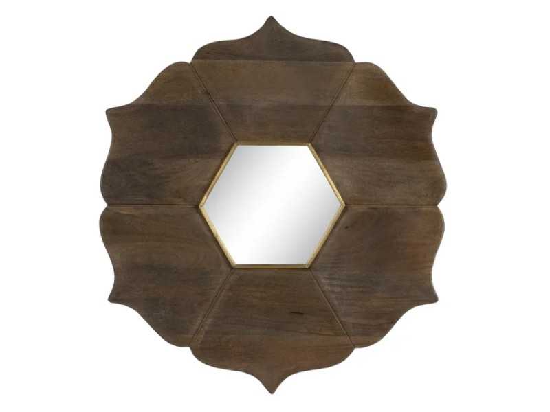 Designer mirror in solid wood - INDIE