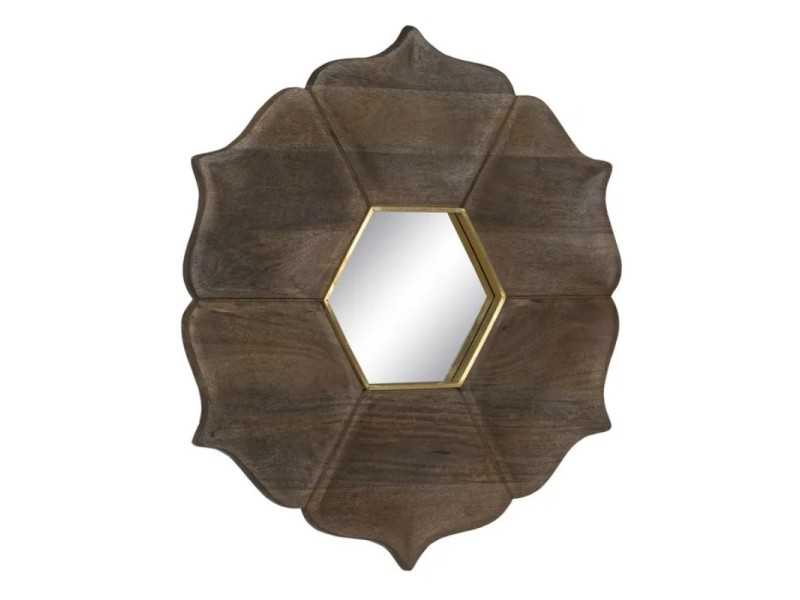 Designer mirror in solid wood - INDIE