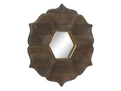Designer mirror in solid wood - INDIE