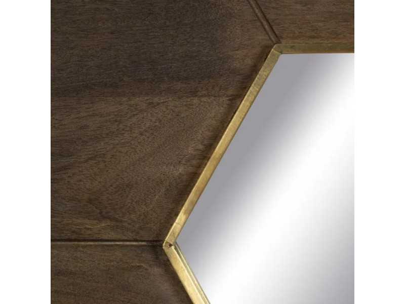Designer mirror in solid wood - INDIE
