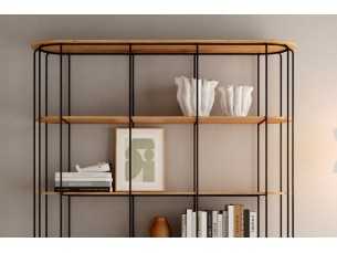 Etagère design avec structure en acier inoxydable laqué - LIGNES A 2