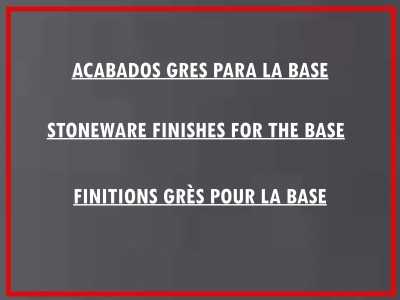 Table d'appoint avec piètement en grès et plateau laqué ou stratifié - OTHONOI