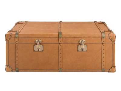Trunk upholstered in genuine leather - AZZARO Trunk upholstered in genuine leather - AZZARO