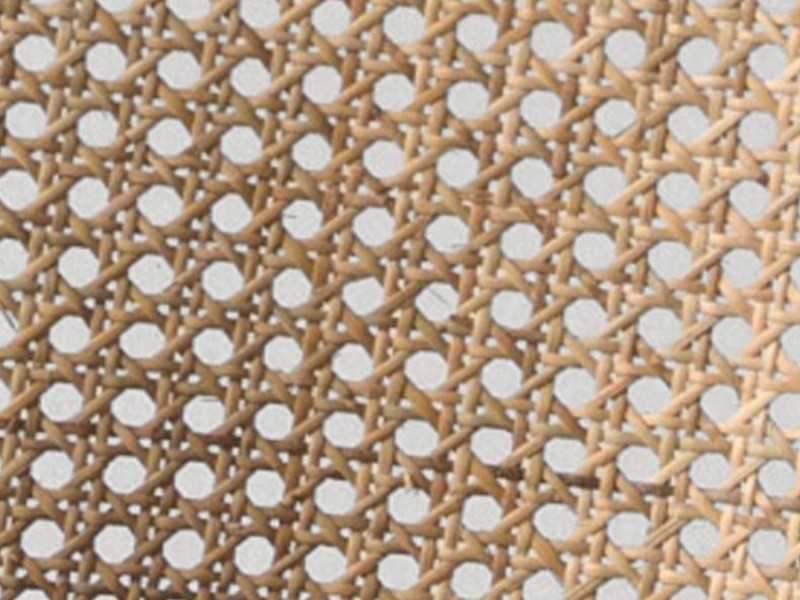 Stool in stainless steel and rattan - RODIOS