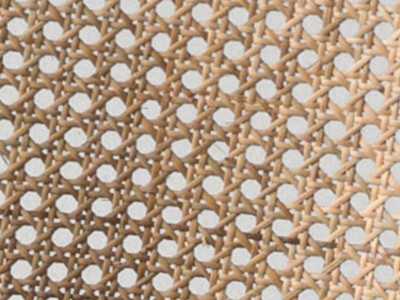 Stool in stainless steel and rattan - RODIOS