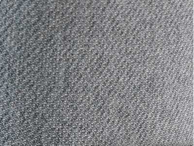 Designer stool upholstered in fabric and black stainless steel structure - NEO