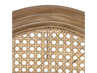 Silla clásica de madera maciza y respaldo de rattán - CLASSIC OVALO