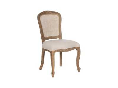 Chaise classique en bois massif avec dossier en rotin - CLASSIC RECTANGULAIRE