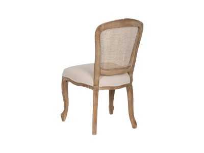 Chaise classique en bois massif avec dossier en rotin - CLASSIC RECTANGULAIRE