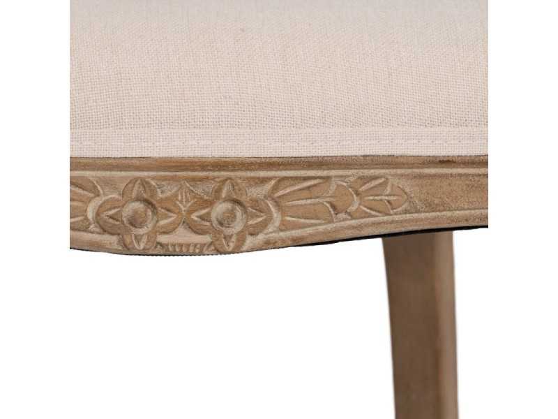 Chaise classique en bois massif avec dossier en rotin - CLASSIC RECTANGULAIRE