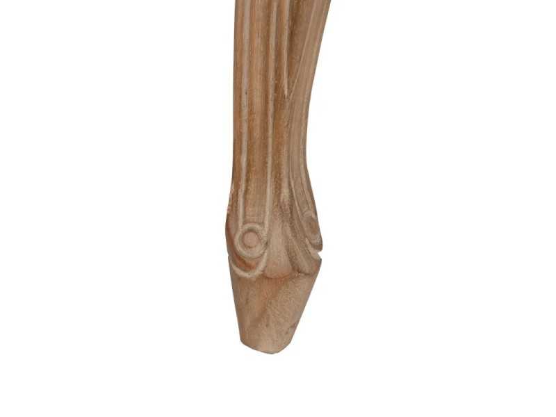 Silla clásica de madera maciza y respaldo de rattán - CLASSIC RECTANGULAR