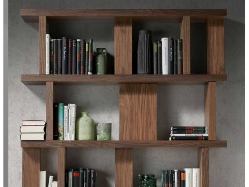 Walnut bookcase - BRUNO