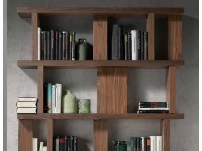 Walnut bookcase - BRUNO