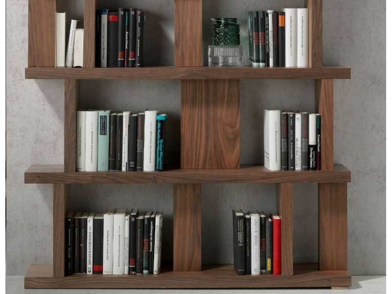 Bibliothèque en noyer - BRUNO