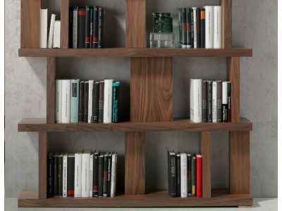 Walnut bookcase - BRUNO