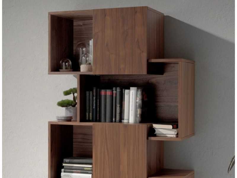 Etagère design en noyer - LUC