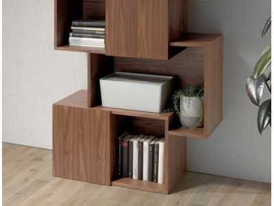 Design shelving in walnut - LUC Design shelving in walnut - LUC