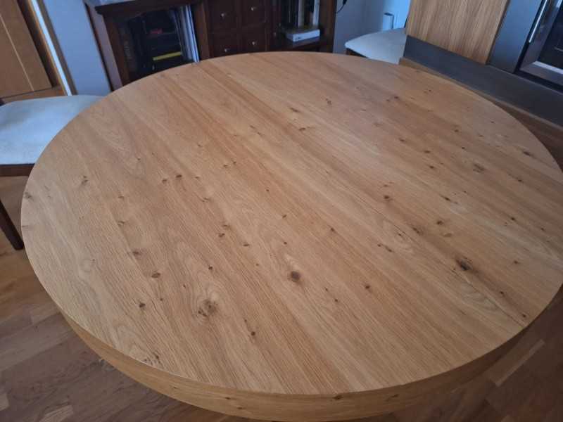 Table à manger ronde et extensible - COURBES