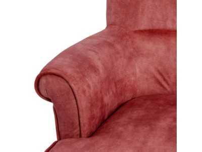 Fauteuil tapissé de velours couleur tuile - NOVA