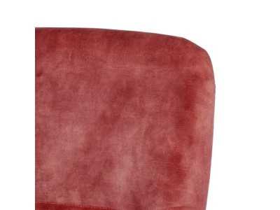 Fauteuil tapissé de velours couleur tuile - NOVA