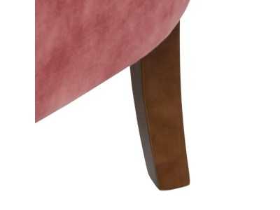 Fauteuil tapissé de velours couleur tuile - NOVA
