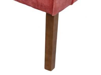 Fauteuil tapissé de velours couleur tuile - NOVA