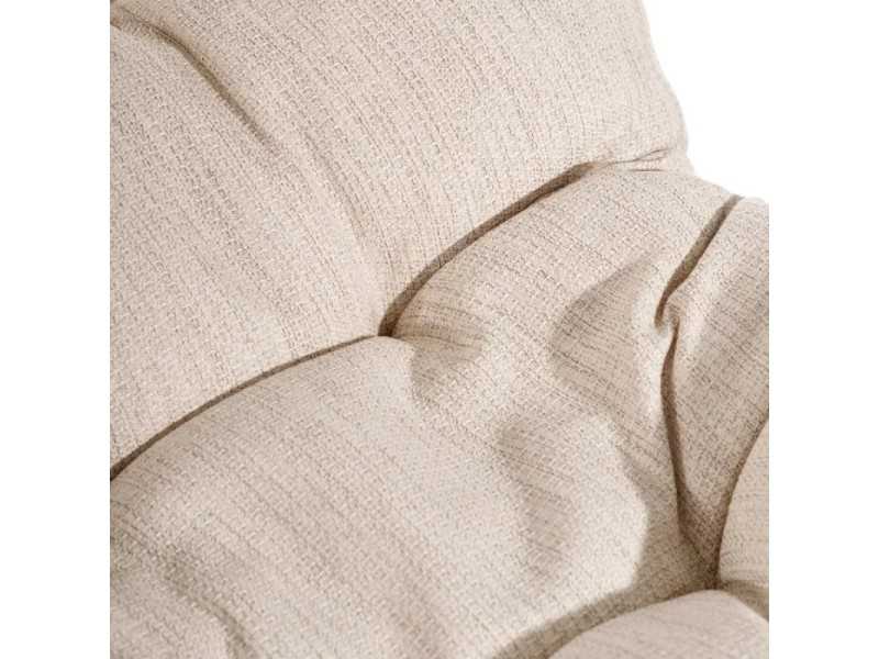 Natural fiber armchair with cushion - BAMBINA