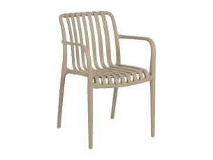Silla con brazos de jardín - SOLEN BEIGE 2