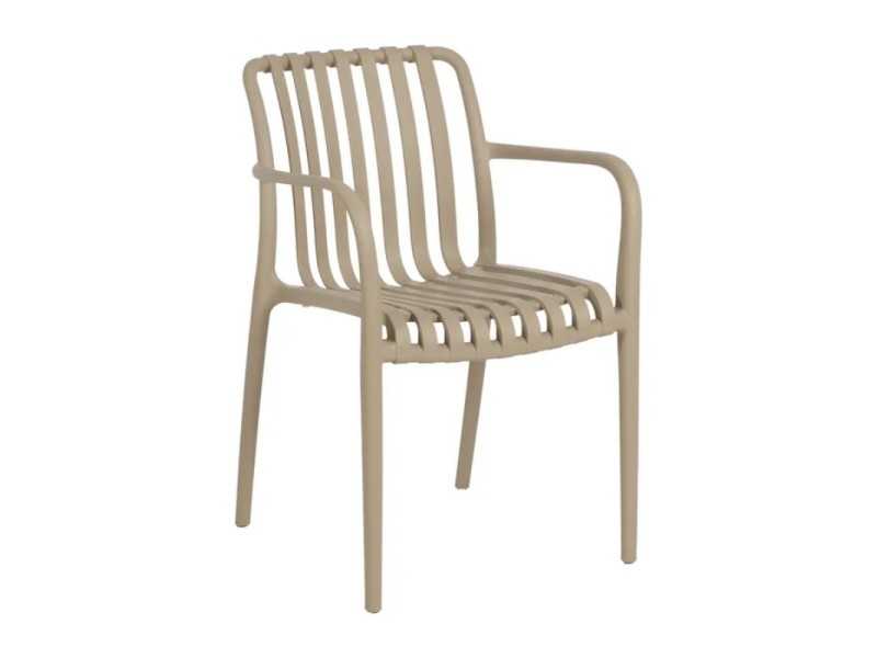 Silla con brazos de jardín - SOLEN BEIGE