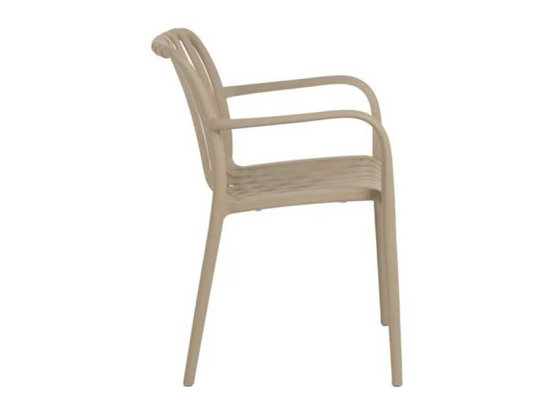 Silla con brazos de jardín - SOLEN BEIGE