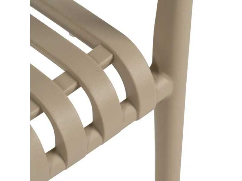 Silla con brazos de jardín - SOLEN BEIGE