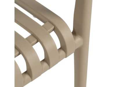 Silla con brazos de jardín - SOLEN BEIGE Silla con brazos de jardín - SOLEN BEIGE