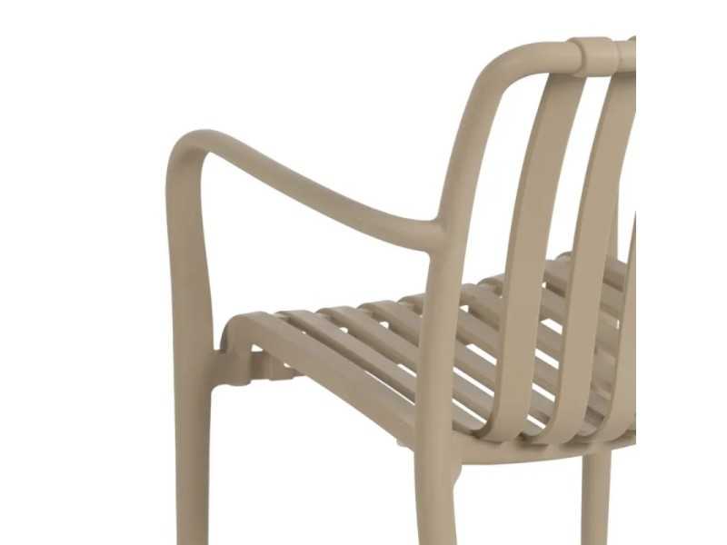 Silla con brazos de jardín - SOLEN BEIGE