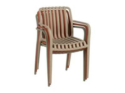 Silla con brazos de jardín - SOLEN VERDE Silla con brazos de jardín - SOLEN VERDE