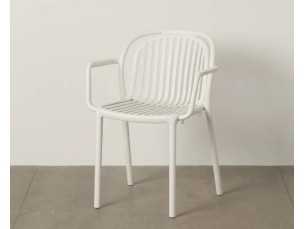 Garden chair with arms - ALIA BLANCO