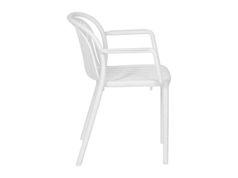 Chaise de jardin avec accoudoirs - ALIA BLANCO