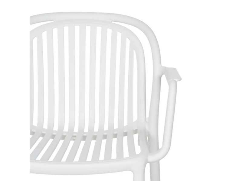 Chaise de jardin avec accoudoirs - ALIA BLANCO