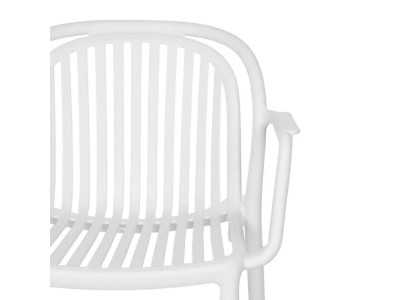 Chaise de jardin avec accoudoirs - ALIA BLANCO