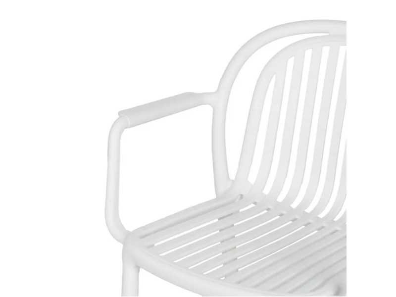 Chaise de jardin avec accoudoirs - ALIA BLANCO