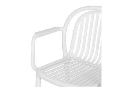 Chaise de jardin avec accoudoirs - ALIA BLANCO
