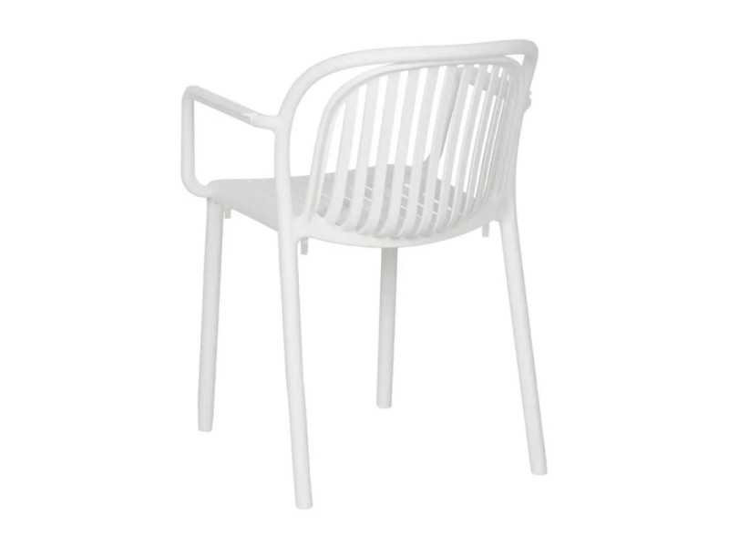 Chaise de jardin avec accoudoirs - ALIA BLANCO